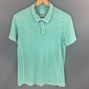 BKE Mens Aqua Green Polo Shirt, Size Medium